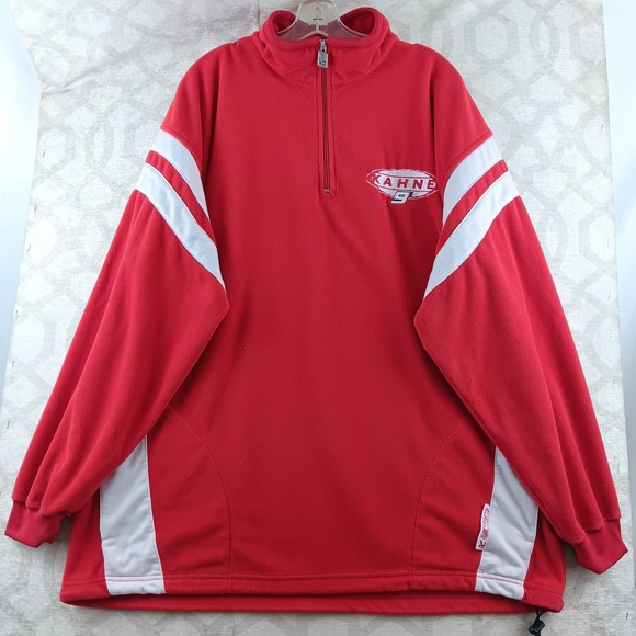 Chase Kasey Kahne #9 NASCAR Sweatshirt Red Mens Extra Large 1/4 Zip Pullover - Picture 1 of 12